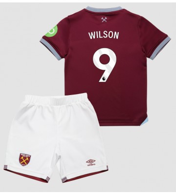 West Ham United Callum Wilson #9 Hjemmebanetrøje Børn 2025-26 Kortærmet (+ Korte bukser)